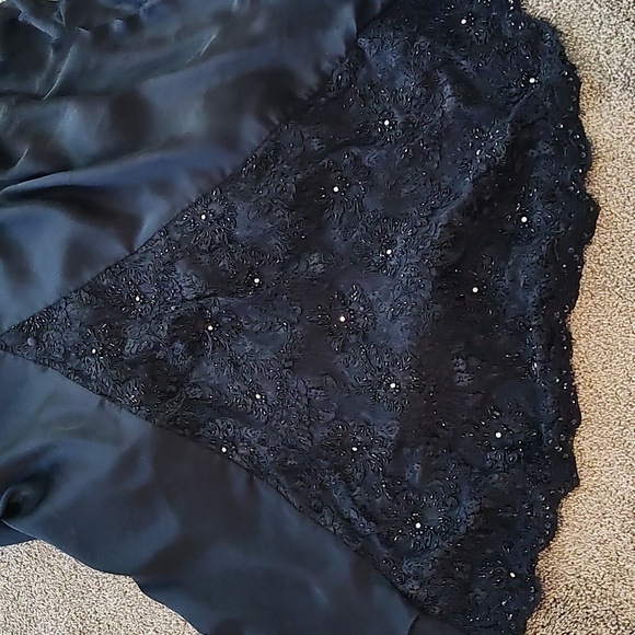 Montage by Mon Cheri Long Black Wedding Formal Evening Size 14 - Picture 8 of 11